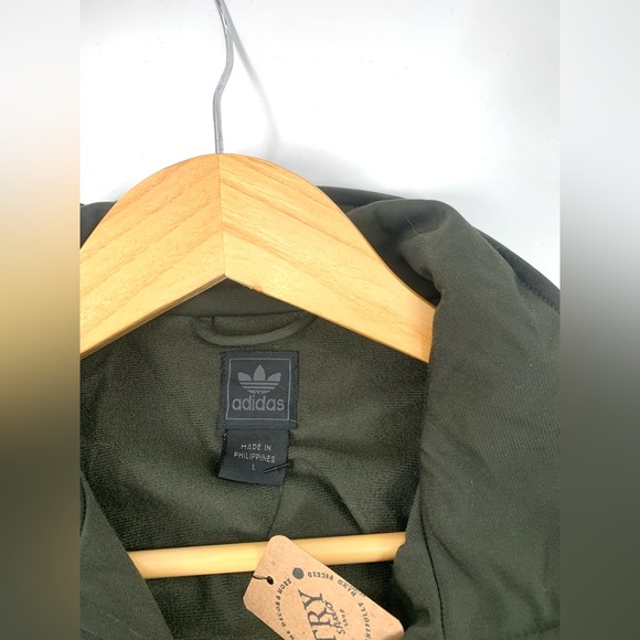 Adidas Mens Black Full Zip Track Jacket Size Large - Picture 4 of 8